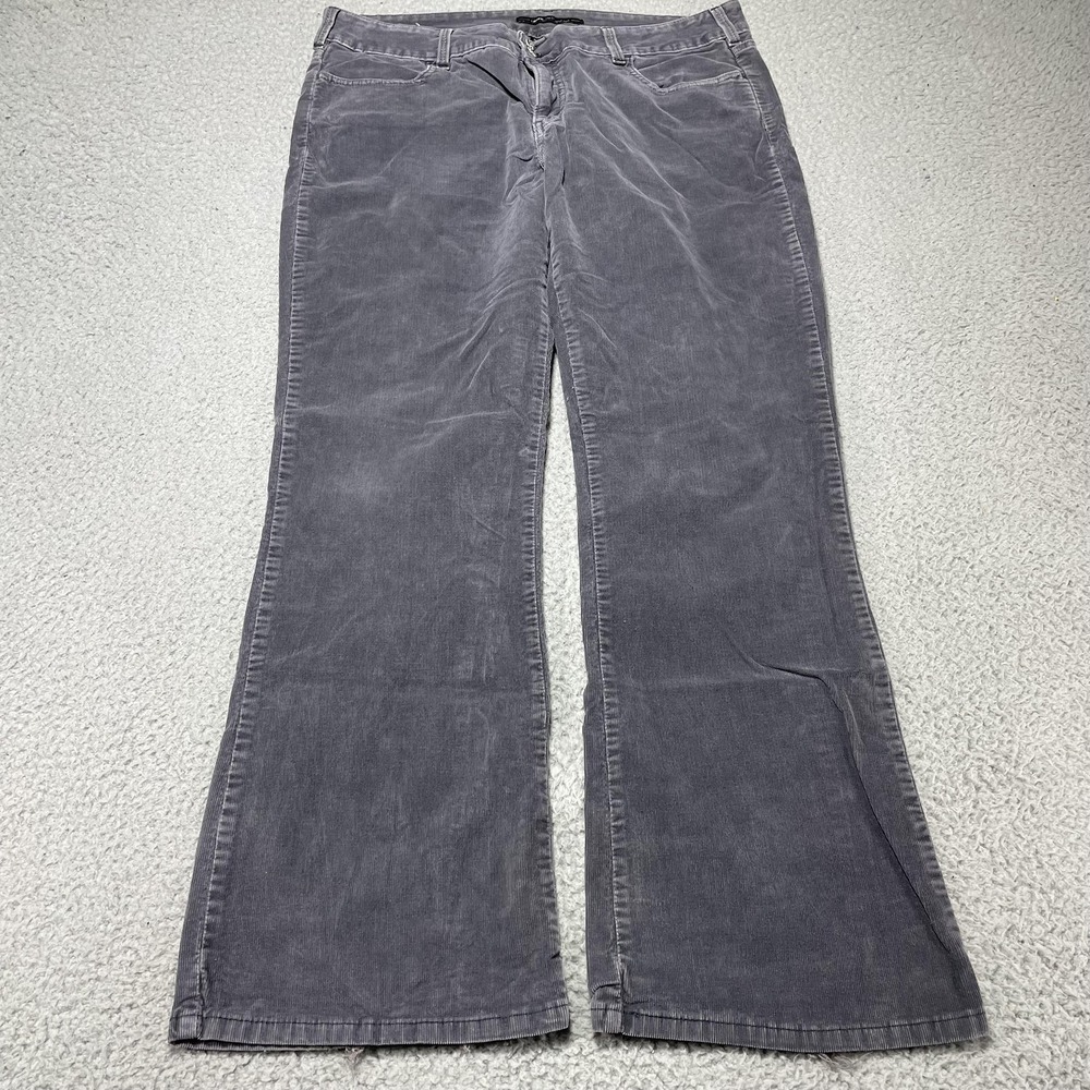 Levis Corduroy Pants Womens 10 Gray‎ 560 Slender Boot Cut Stretch Jeans Casual